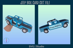 Off-Road Truck Box Card SVG | 3D Pop Up Slimline B-day Card Product Image 2