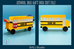 School Bus Treat Box SVG - Teacher Appreciation Gift Box SVG Product Image 2
