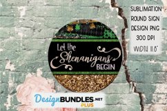Shenanigans Round Sign Design For Sublimation Product Image 4