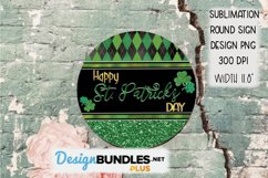 St. Patrick's Day Round Sign Design For Sublimation Product Image 2