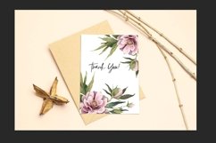 Peonies PNG Flower elements Watercolor Clipart Product Image 7