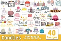 Elegant Candles SVG Bundle Product Image 1