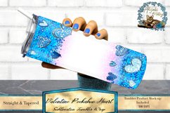 Valentine Peekaboo Heart | Sublimation Tumbler Wrap Product Image 2