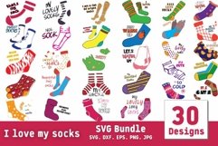 I Love My Socks SVG Bundle Product Image 1
