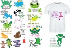 Cute Green Frogs SVG Bundle Product Image 2