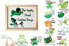 Cute Green Frogs SVG Bundle Product Image 3