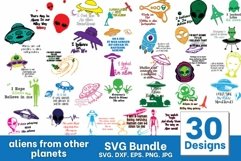 Aliens from Other Planets SVG Bundle Product Image 1