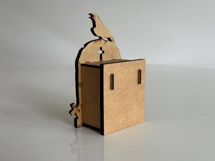 Cat &amp; Raven Tombstone Candle Holder - Spooky Tea Light Box Product Image 6