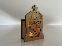 Halloween Tombstone Candle Holders - Spooky Lantern Template Product Image 12
