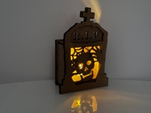 Halloween Tombstone Candle Holders - Spooky Lantern Template Product Image 7