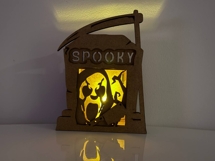 SPOOKY Tombstone Candle Holder - Halloween Lantern Template Product Image 9