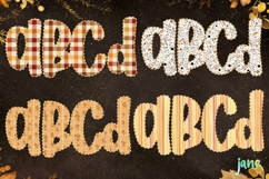 Fall Preppy Fall Floral Alphabet Clipart Product Image 3
