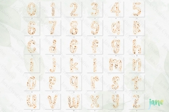 Fall Preppy Fall Floral Alphabet Clipart Product Image 7