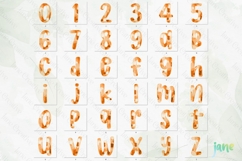 Fall Preppy Fall Floral Alphabet Clipart Product Image 8