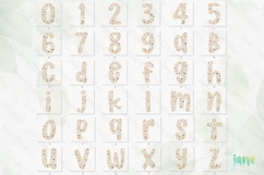 Fall Preppy Fall Floral Alphabet Clipart Product Image 4