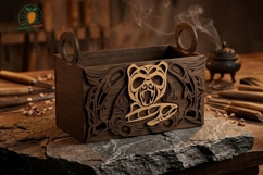 3D Multilayer Haida Bear Box Laser Cut File - 3mm Plywood Product Image 2