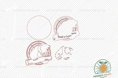Dad's Cozy Den 3D Layered Bear Sign Product Image 4