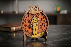 3D Firefighter Father's Day SVG Product Image 3