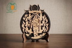 3D Firefighter Father's Day SVG Product Image 2