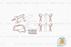 3D Father's Day Sword Laser Cut File SVG Product Image 5