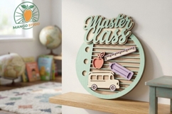 Back to School Desk Decor &amp; Gifts Bundle - 3D Laser Cut File Product Image 3