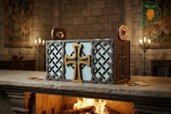 Celtic-Cross-Caddy Box_Laser Cut_Pack Product Image 2