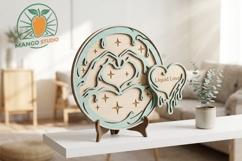 Liquid Love Gothic Heart Laser Cut File - Melting Heart SVG Product Image 2