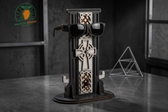 Celtic Cross Glasses Stand Laser Cut File Product Image 2