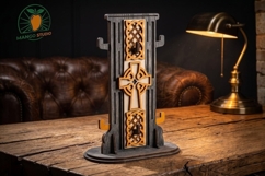 Celtic Cross Glasses Stand Laser Cut File Product Image 3