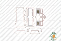 Celtic Cross Glasses Stand Laser Cut File Product Image 4