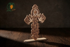 3D He Is Risen Easter Cross 3mm Product Image 2