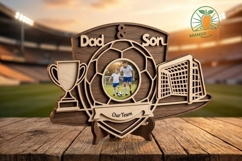 Soccer Dad &amp; Son Laser Cut File 3mm Product Image 2