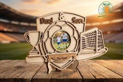 Soccer Dad &amp; Son Laser Cut File 3mm Product Image 3