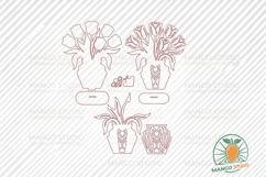 3mm 3D Tulip Vase Laser Cut SVG DXF Product Image 4