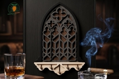 Gothic Arch Key Holder Laser Cut File SVG Product Image 3