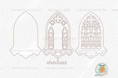Gothic Arch Key Holder Laser Cut File SVG Product Image 4