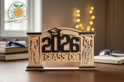 Class of 2026 Graduation Sign SVG Laser Cut Product Image 2