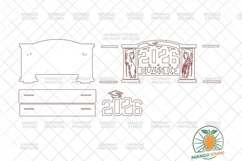 Class of 2026 Graduation Sign SVG Laser Cut Product Image 4