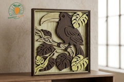 3D Layered Toucan SVG Laser Cut File Product Image 2
