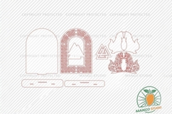 3D Viking Wolves Laser Cut File 3mm SVG Product Image 4