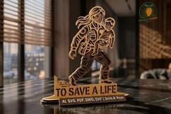 To Save a Life - 3D Layered Laser SVG Product Image 2