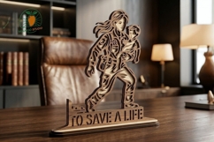 To Save a Life - 3D Layered Laser SVG Product Image 1