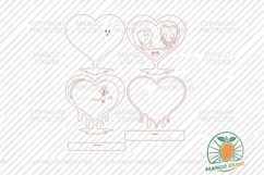 3D Drip Heart SVG Laser Cut File Product Image 4