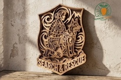 K9 Search &amp; Rescue 3D Layered SVG Product Image 2