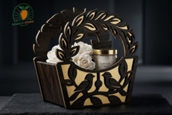 3D Flower Basket Laser Cut File SVG Product Image 3