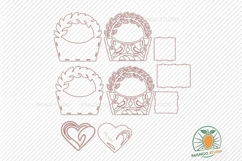 3D Flower Basket Laser Cut File SVG Product Image 4