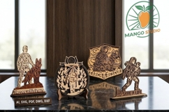 4 in 1 Emergency Heroes 3D Laser SVG Product Image 1