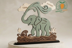 Baby Metric Elephant Laser Cut File Product Image 3