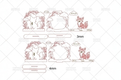 Fox Baby Birth Announcement Laser SVG DXF Product Image 4