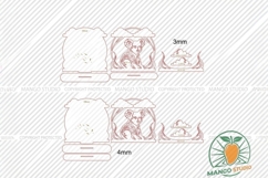 3D Koala Baby Birth Stats Laser SVG DXF Product Image 4